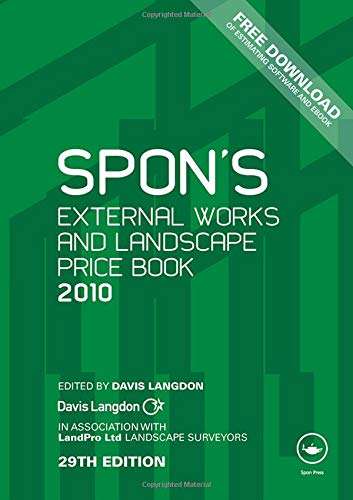 Stock image for Spon's External Works and Landscape Price Book 2010 (Spon's Price Books) for sale by Phatpocket Limited