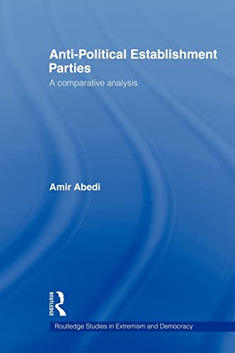 Beispielbild fr Anti-Political Establishment Parties : A Comparative Analysis zum Verkauf von Blackwell's