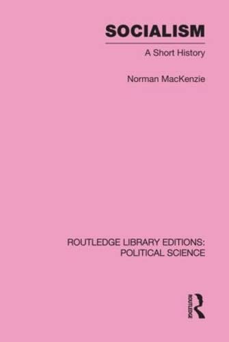 Beispielbild fr Socialism Routledge Library Editions: Political Science Volume 57 zum Verkauf von Blackwell's