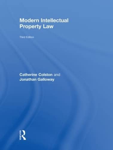 9780415556729: Modern Intellectual Property Law