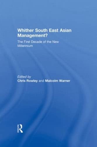 Beispielbild fr Whither South East Asian Management? zum Verkauf von Blackwell's