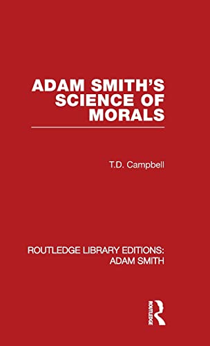 Imagen de archivo de 3: Adam Smith's Science of Morals (Routledge Library Editions: Adam Smith) a la venta por Chiron Media