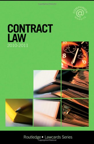 9780415566605: Contract Lawcards 2010-2011