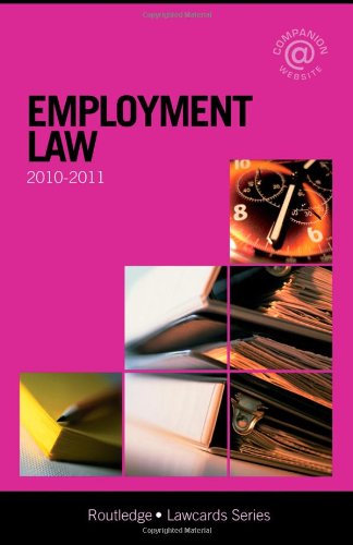 Imagen de archivo de Employment Lawcards 2010-2011 a la venta por WorldofBooks