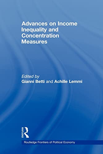 Imagen de archivo de Advances on Income Inequality and Concentration Measures a la venta por Blackwell's