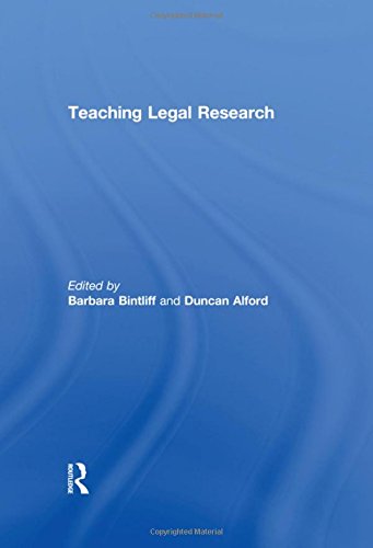 Stock image for Teaching Legal Research for sale by Blackwell's