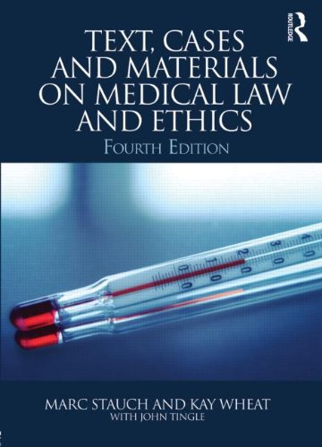 Beispielbild fr Text, Cases and Materials on Medical Law and Ethics zum Verkauf von AwesomeBooks