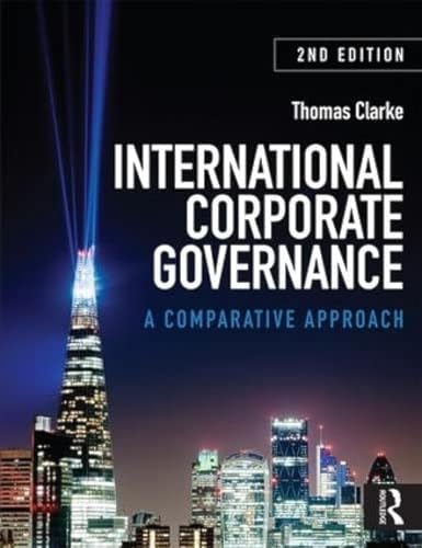 9780415586450: International Corporate Governance: A Comparative Approach