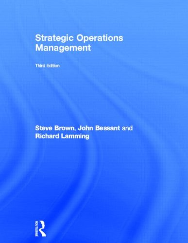 Imagen de archivo de Strategic Operations Management a la venta por Books Puddle