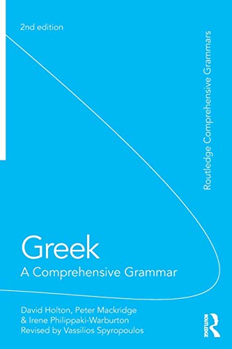 Stock image for Greek: A Comprehensive Grammar of the Modern Language (Routledge Comprehensive Grammars) for sale by HPB-Red