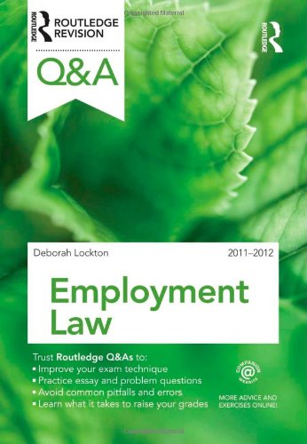 Stock image for Q&A Employment Law 2011-2012 (Questions and Answers) for sale by WorldofBooks