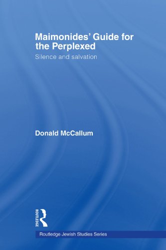 9780415593397: Maimonides' Guide for the Perplexed: Silence and Salvation (Routlege Jewish Studies) (Routledge Jewish Studies Series)