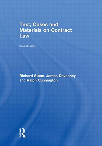 Stock image for Text, Cases and Materials on Contract Law for sale by dsmbooks