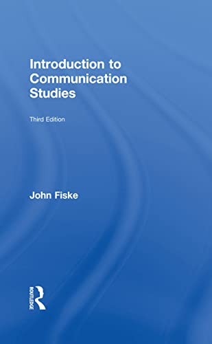 Stock image for Introduction to Communication Studies (Studies in Culture and Communication) for sale by Chiron Media
