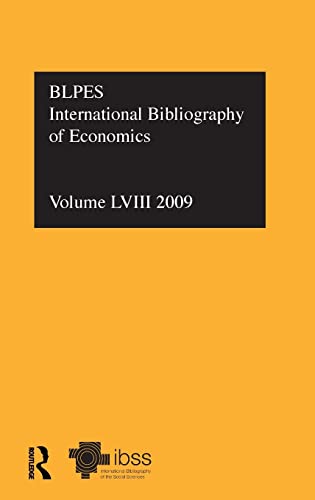 Beispielbild fr IBSS: Economics: 2009 Vol.58: International Bibliography of the Social Sciences zum Verkauf von Lucky's Textbooks