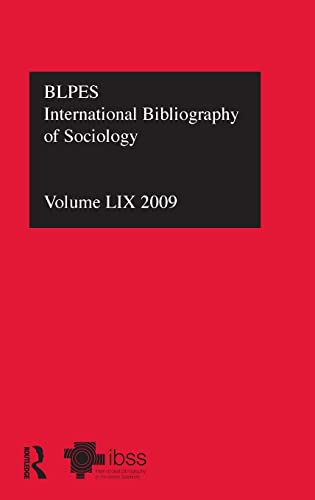 Beispielbild fr IBSS: Sociology: 2009 Vol.59: International Bibliography of the Social Sciences zum Verkauf von Lucky's Textbooks