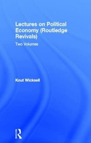Stock image for Lectures on Political Economy (Routledge Revivals): Two Volumes for sale by Revaluation Books