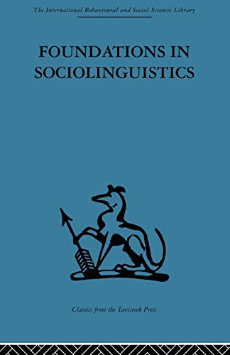 Stock image for Foundations in Sociolinguistics: An ethnographic approach for sale by Blackwell's