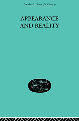 9780415606790: Appearance and Reality: A Metaphysical Essay (3)