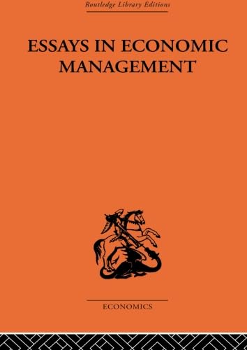 Stock image for Essays in Economic Management for sale by Blackwell's