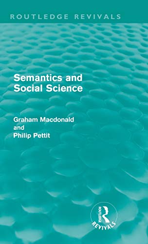 Stock image for Semantics and Social Science (Routledge Revivals) for sale by Chiron Media