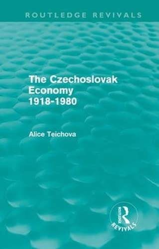 Stock image for The Czechoslovak Economy 1918-1980 for sale by Blackwell's