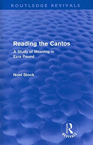 Stock image for Reading The Cantos for sale by Blackwell's