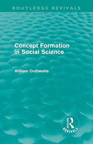 Beispielbild fr Concept Formation in Social Science (Routledge Revivals) zum Verkauf von Blackwell's