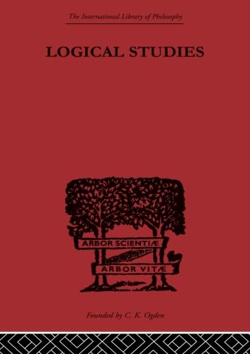 Imagen de archivo de Logical Studies a la venta por Blackwell's