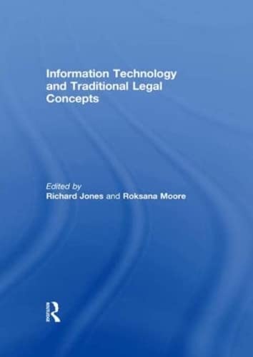 Imagen de archivo de Information Technology and Traditional Legal Concepts a la venta por Chiron Media