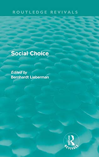 Imagen de archivo de Social Choice (Routledge Revivals) a la venta por Chiron Media