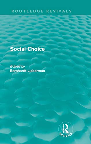 Stock image for Social Choice (Routledge Revivals) for sale by Blackwell's