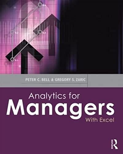 9780415622684: Analytics for Managers: With Excel