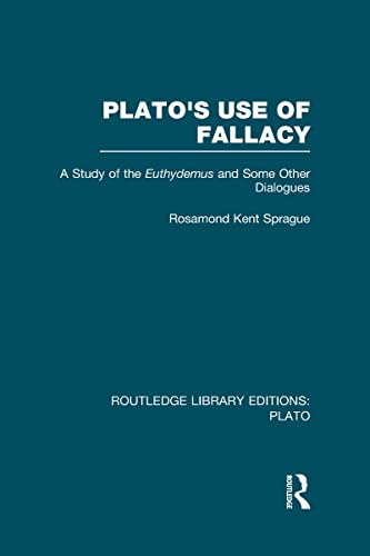 Imagen de archivo de Plato's Use of Fallacy a la venta por Blackwell's