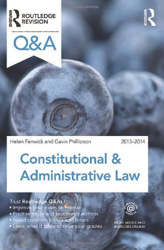 Stock image for Q&A Constitutional & Administrative Law 2013-2014 (Questions and Answers) for sale by WorldofBooks