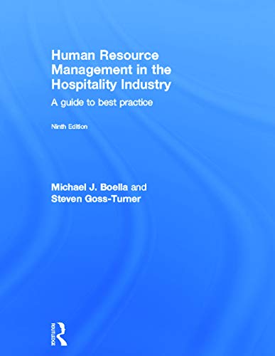 9780415632539: Human Resource Management in the Hospitality Industry: A Guide to Best Practice