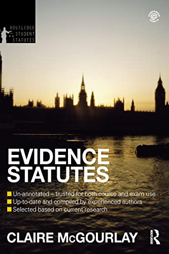 Imagen de archivo de Evidence Statutes 2012-2013 a la venta por Blackwell's