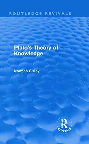 Imagen de archivo de Plato's Theory of Knowledge (Routledge Revivals) a la venta por Chiron Media