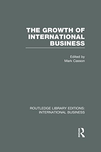Beispielbild fr The Growth of International Business zum Verkauf von Blackwell's