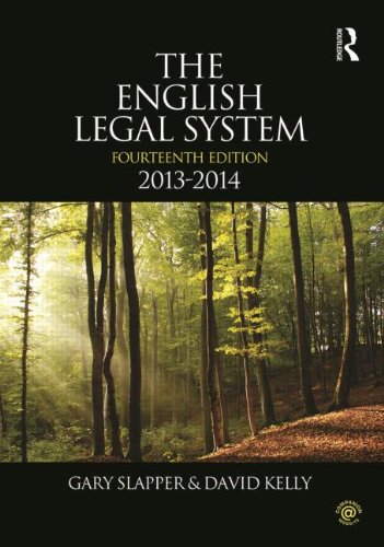 Stock image for The English Legal System: 2013-2014 for sale by AwesomeBooks