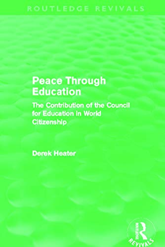 Imagen de archivo de Peace Through Education a la venta por Blackwell's