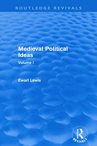 Imagen de archivo de 1: Medieval Political Ideas (Routledge Revivals): Volume 1 a la venta por Chiron Media