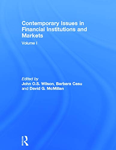 Stock image for Contemporary Issues in Financial Institutions and Markets, Vol. 1 for sale by Books Puddle