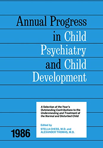 Stock image for 1986 Annual Progress In Child Psychiatry and Child Development for sale by Chiron Media