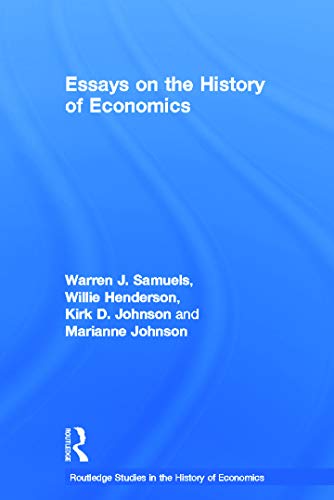 Stock image for Essays in the History of Economics (Routledge Studies in the History of Economics) for sale by Chiron Media