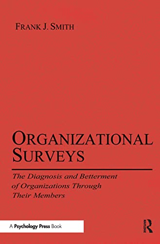 Stock image for Organizational Surveys: The Diagnosis and Betterment of Organizations Through Their Members (Applied Psychology Series) for sale by One Planet Books