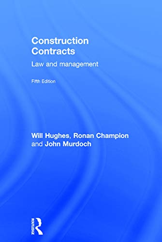 Beispielbild fr Construction Contracts: Law and Management zum Verkauf von Chiron Media