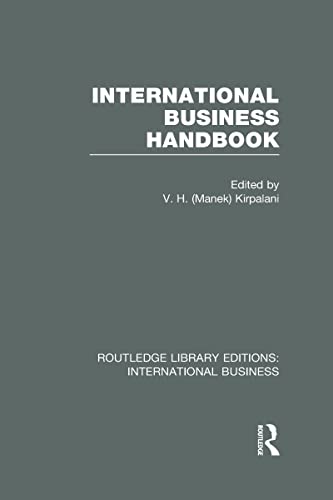 Beispielbild fr International Business Handbook zum Verkauf von Blackwell's