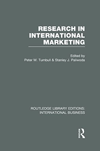 Stock image for Research in International Marketing for sale by Books Puddle