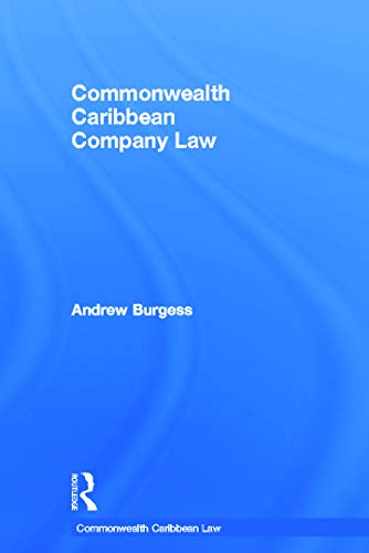 Imagen de archivo de Commonwealth Caribbean Company Law (Commonwealth Caribbean Law) a la venta por Chiron Media